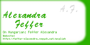alexandra feffer business card